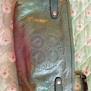 Coach teal wristlet